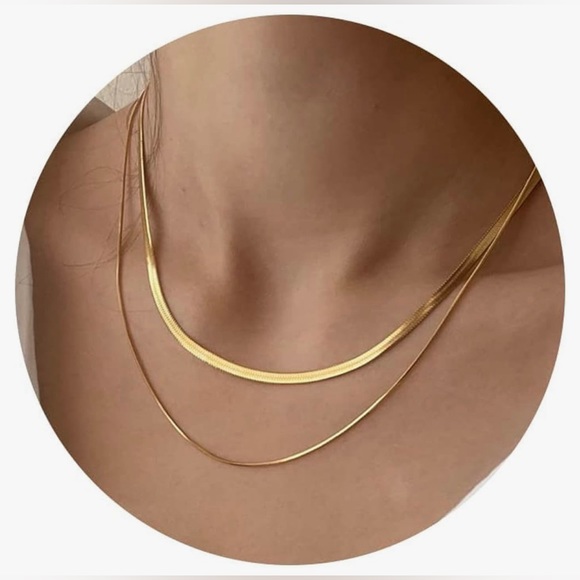 NWT 14K Gold/Silver Plated Snake Chain Necklace AVAILABLE IN MULTIPLE TONES